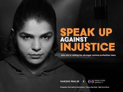 
      
      Olympic wrestler Sakshi Malik speaks up against animal cruelty
      
      