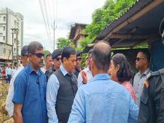 
      
      Assam: Union Minister Sonowal takes stock of counter measures aga
      
      