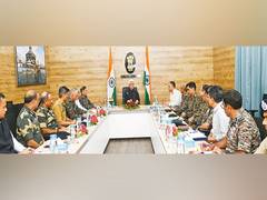 
      
      LG Sinha chairs review meeting on security scenario in Jammu 
      
      