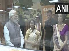 
      
      PM Modi arrives at Bharat Mandapam to inaugurate 46th session 
      
      