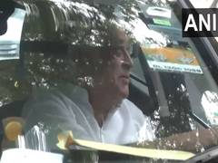 
      
      Congress' Jairam Ramesh arrives for Strategy Group meeting at Sonia Gandhi's residence
      
      