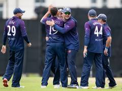 
      
      Scotland's Charlie Cassell scripts history against Oman 
      
      