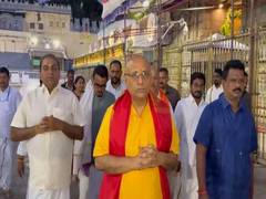 
      
      Telangana governor pays obeisance at Lord Venkateswara Temple 
      
      