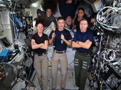 
      
      NASA astronauts play 