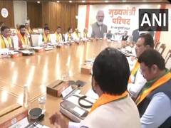 
      
      PM Modi, Amit Shah, and BJP leadership meet with CMs in Delhi
      
      