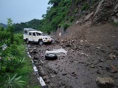 
      
      One dead, three others injured as stone falls from hill on SUV
      
      
