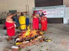 
      
      SGEF founder Reddy performs 41-day homam for Kamala Harris' win 
      
      