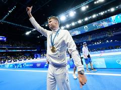 
      
      French swimmer Leon Marchand claims double gold in two hours
      
      