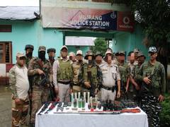 
      
      Huge cache of arms and ammunition recovered in Manipur
      
      