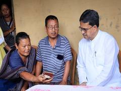 
      
      Tripura CM Saha visits violence-affected families of Ganda Twisa
      
      