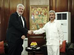 
      
      Jaishankar meets outgoing Israel envoy Naor Gilon in Delhi 
      
      
