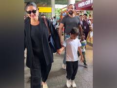 
      
      Kareena-Saif back in Mumbai after long vacation in Europe 
      
      