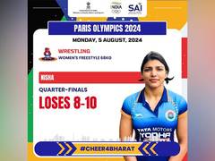 
      
      Paris Olympics: Nisha Dahiya loses in women's 68 kg wrestling QFs
      
      