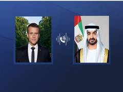 
      
      UAE President receives phone call from French President 
      
      