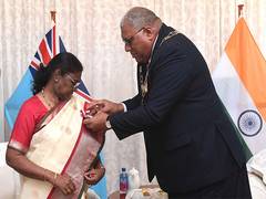
      
      President Droupadi Murmu conferred with Fiji's highest civilian a
      
      
