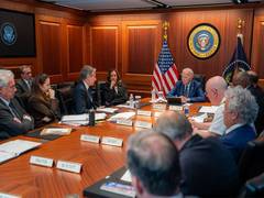 
      
      US President Biden receive updates on threats posed by Iran
      
      