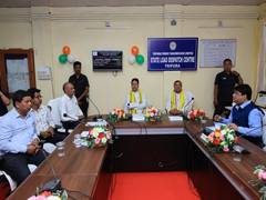 
      
      Tripura CM Manik Saha visits state load dispatch centre 
      
      