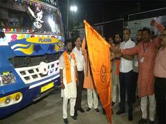 
      
      J-K: First batch of Budha Amarnath Yatra left from Jammu
      
      