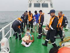 
      
      Indian Coast Guard conducts medical evacuation of fisherman
      
      