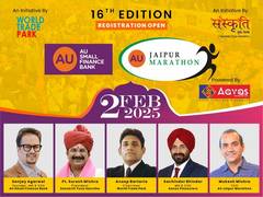 
      
      Registrations Open for the 16th AU Jaipur Marathon 
      
      