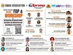 
      
      Karunya University and CMAOI Association Announce Workshop
      
      