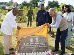 
      
      Indian envoy, Sri Lankan Speaker launch friendship arch
      
      