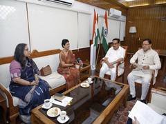 
      
      Uttarakhand CM meets Union Minister CR Patil
      
      