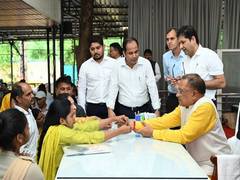 
      
      Chhattisgarh CM Vishnu Deo Sai holds Janata Darshan at his reside
      
      