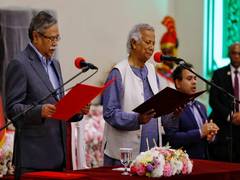 
      
      Indian envoy attends swearing-in of Bangladesh's interim govt 
      
      