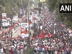
      
      Sea of people join final journey of Buddhadeb Bhattacharya
      
      