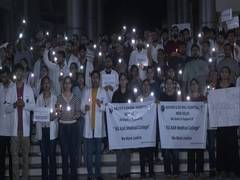 
      
      RML Hospital doctors protest over death of woman trainee doctor
      
      