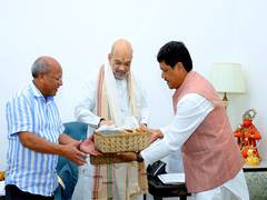 
      
      Meghalaya CM discusses Bangladesh's situation with Amit Shah
      
      
