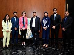 
      
      Adani Group hosts UK envoy Lindy Cameron
      
      