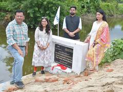 
      
      Inauguration of New Check Dams In Shravasti Under Konica Minolta
      
      