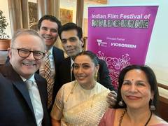 
      
      Australian PM meets with Bollywood stars Rani, Karan
      
      