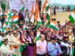 
      
      Tiranga Yatra hosted with traditional folk dances in Shimla 
      
      