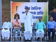
      
      Tripura CM Manik Saha pays homage to freedom fighters 
      
      
