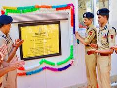 
      
      DGP J-K inaugurates Chandanwari Police Post; plants sapling 
      
      