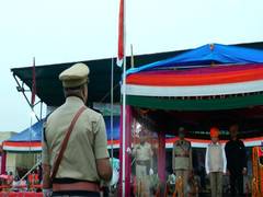 
      
      DDC Chairman Mahan Singh hoists national flag at Kathua district 
      
      