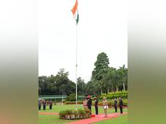 
      
      Uttarakhand Governor Lt General Gurmeet Singh hoists flag
      
      