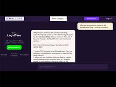
      
      LegalCare Launches Groundbreaking Criminal Law Chatbot, Lea
      
      