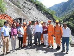 
      
      Rajesh Kumar conducts field inspection of works in Kedar Valley
      
      