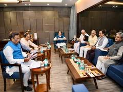 
      
      BJP national president JP Nadda chairs party's GS meeting
      
      
