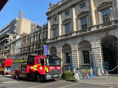 
      
      UK: Fire erupts at Somerset House in London 
      
      