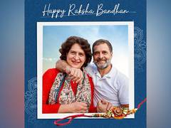 
      
      Congress leader Rahul Gandhi extends wishes on Raksha Bandhan 
      
      