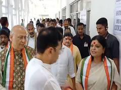 
      
      Abhishek Manu Singhvi files nomination for RS bypoll 
      
      