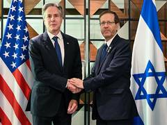 
      
      Israel President Herzog meets with US Secretary Blinken
      
      