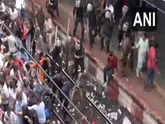 
      
      Badlapur sexual assault case: Police resort to lathi charge
      
      