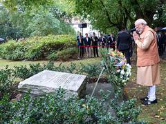 
      
      PM Modi pays tribute at memorials in Warsaw
      
      