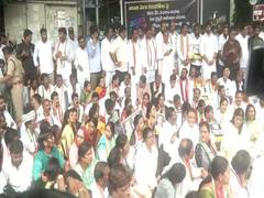 
      
      Telangana: Congress stage protest against SEBI chief
      
      